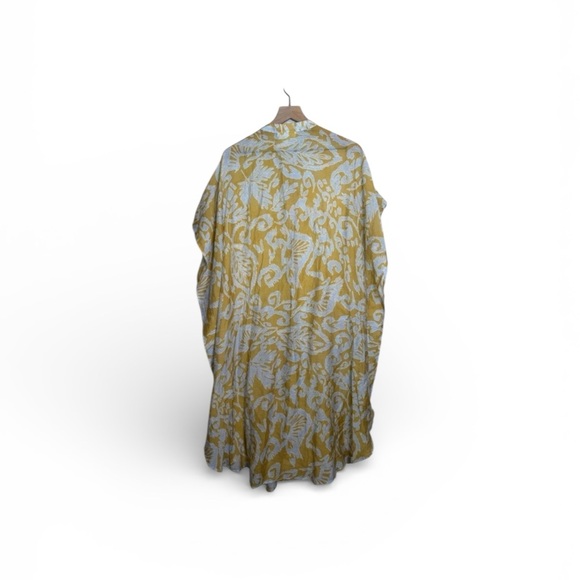 Anthropologie Printed Sheer Kaftan Dress - Picture 6 of 8